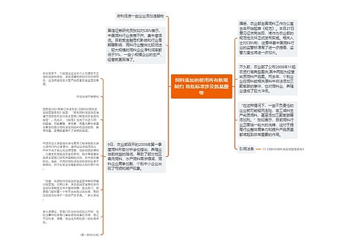 饲料添加剂使用将有新规制约 首批标准涉及氨基酸等