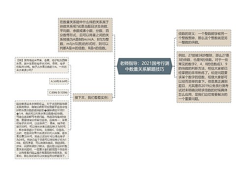 老师指导：2021国考行测中数量关系解题技巧