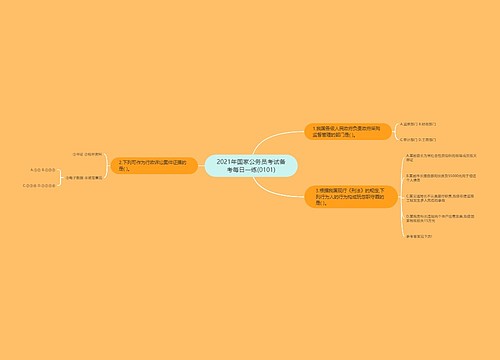 2021年国家公务员考试备考每日一练(0101)
