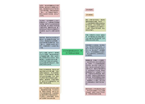 2020年国考面试热点：学历不是择业的枷锁