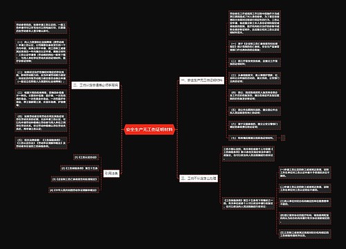 安全生产无工伤证明材料
