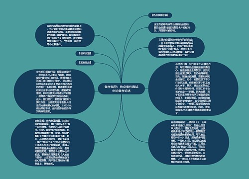备考指导：热点事件面试申论备考论述