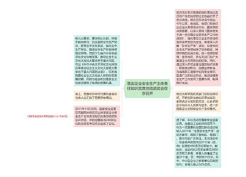 落实企业安全生产主体责任知识竞赛总结颁奖会在京召开