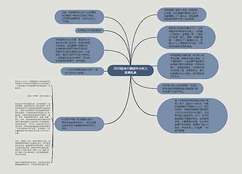 2020国考行测资料分析之直播乱象