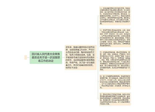 四川省人民代表大会常务委员会关于进一步加强禁毒工作的决定