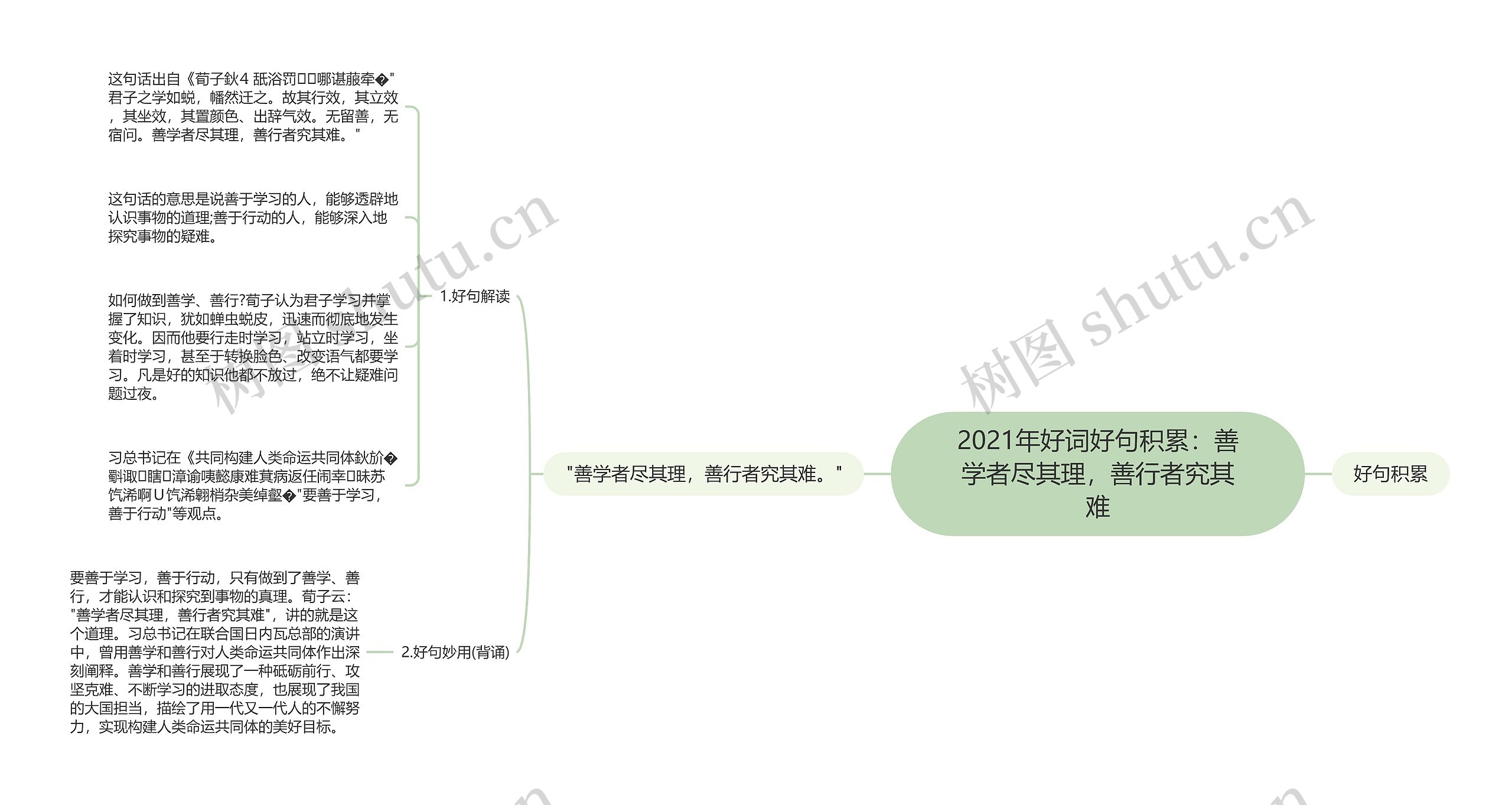 2021年好词好句积累：善学者尽其理，善行者究其难