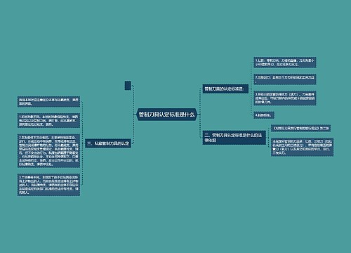 管制刀具认定标准是什么