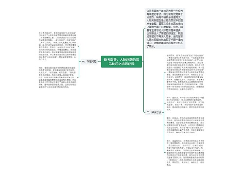 备考指导：人际问题的常见技巧之求同存异