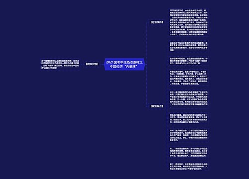 2021国考申论热点素材之中国经济“内循环”