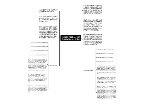 2022国考行测备考：利用程度词快速定位文段重点