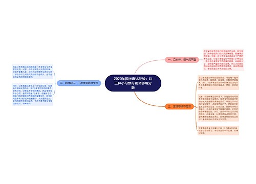 2020年国考面试经验：这三种小习惯可能会影响分数