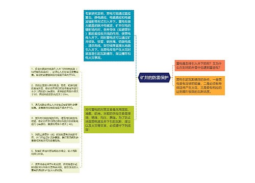 矿井的防雷保护