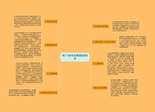 电厂大修安全管理的新模式