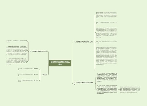 超市里买了过期的奶怎么解决