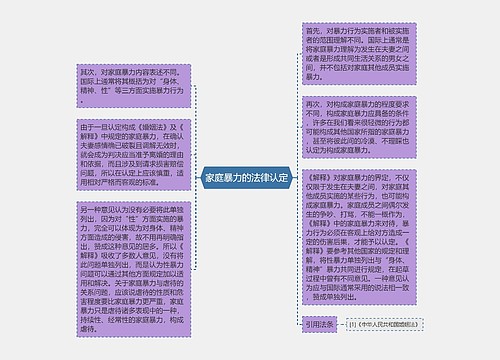 家庭暴力的法律认定