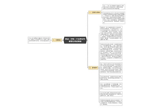 面试：对每一个法律审判都要经得起推敲