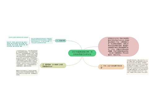 2021年国考经验分享：作文时如何进行分析议论