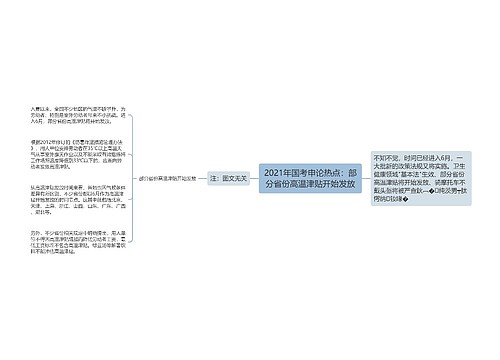 2021年国考申论热点：部分省份高温津贴开始发放