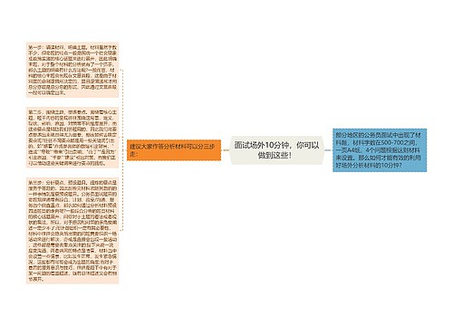 面试场外10分钟，你可以做到这些！