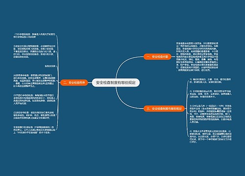 安全检查制度有哪些规定