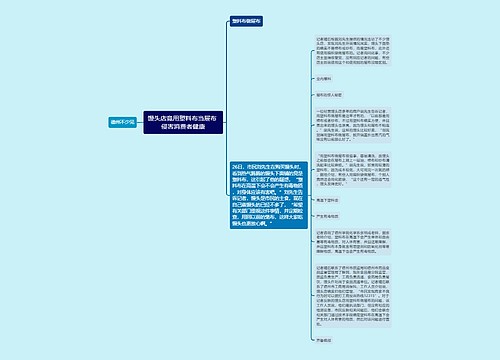 馒头店竟用塑料布当屉布 侵害消费者健康