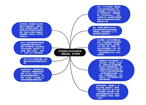 2020国家公务员考试备考：理性抗疫，科学备考