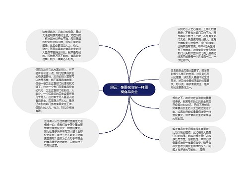 周云：像重视治安一样重视食品安全