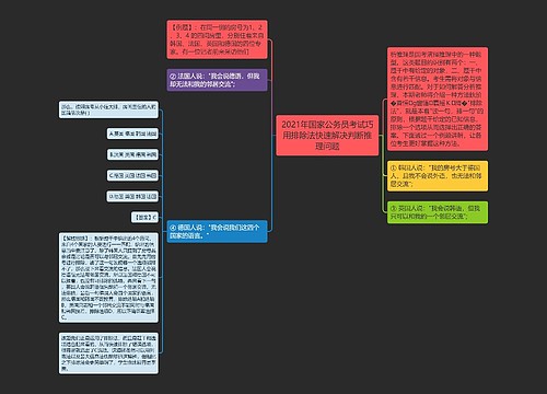 2021年国家公务员考试巧用排除法快速解决判断推理问题