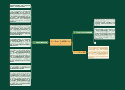 什么是安全程序原则的例外