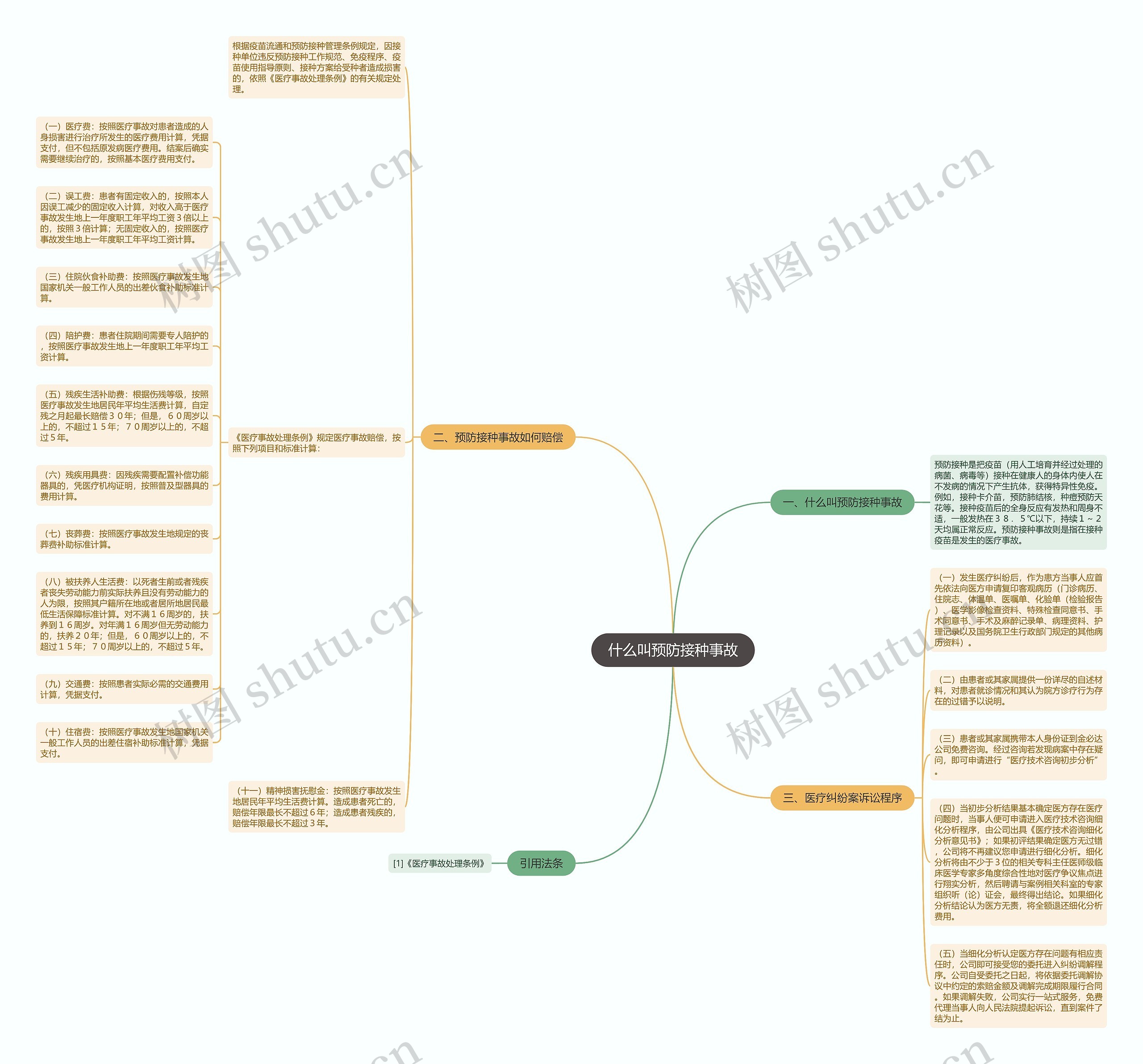 什么叫预防接种事故思维导图