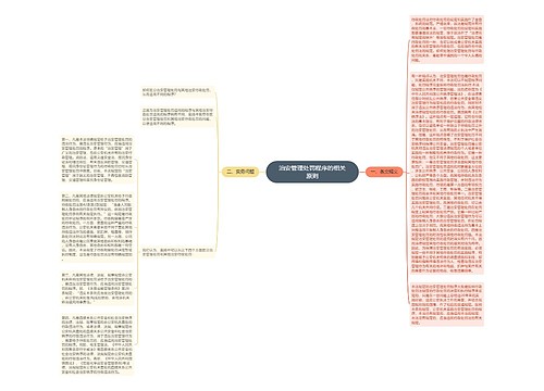 治安管理处罚程序的相关原则