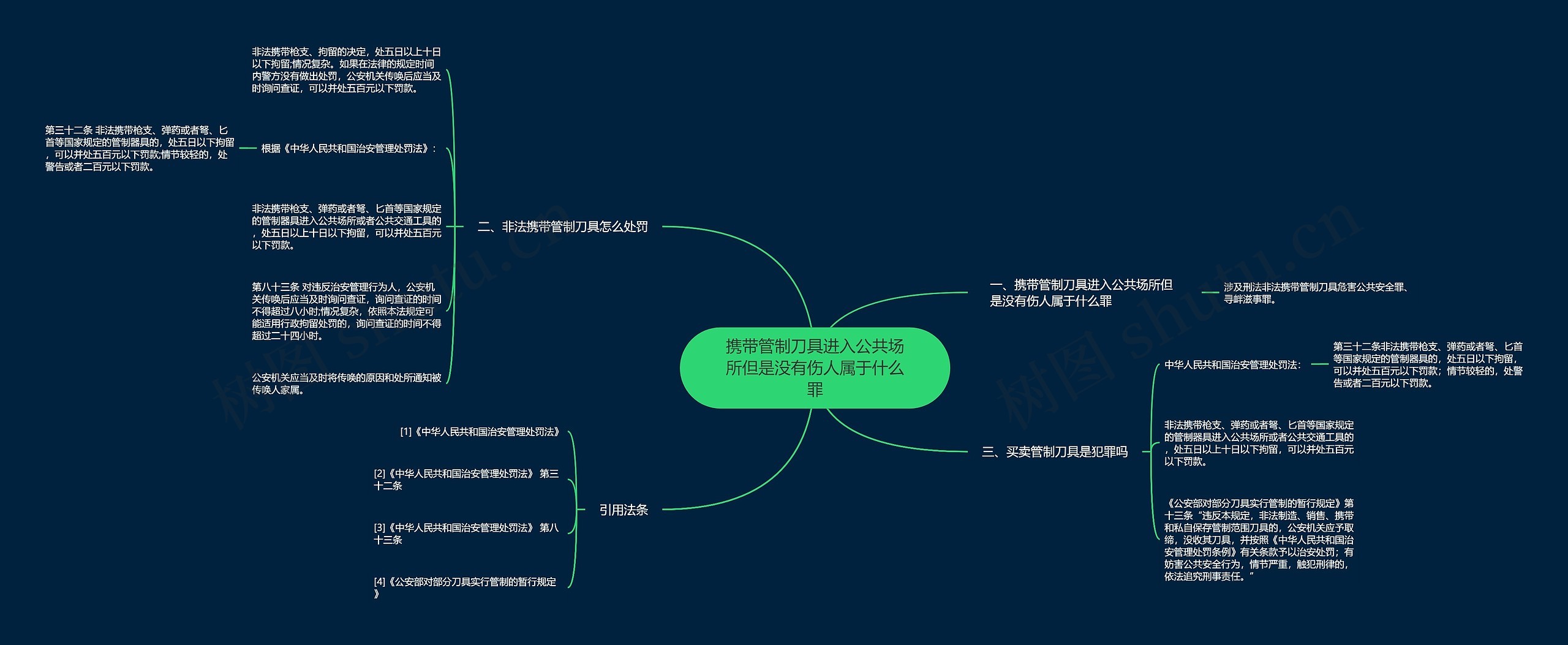 携带管制刀具进入公共场所但是没有伤人属于什么罪思维导图