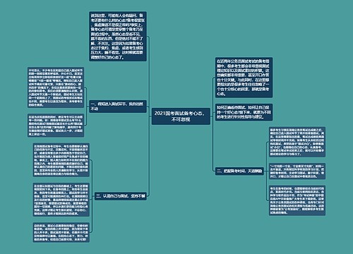 2021国考面试备考心态，不可忽视