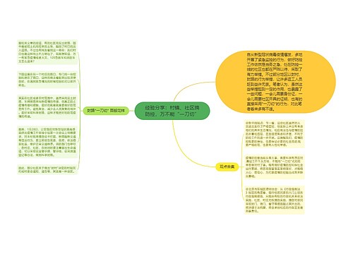 经验分享：村镇、社区搞防控，万不能“一刀切”