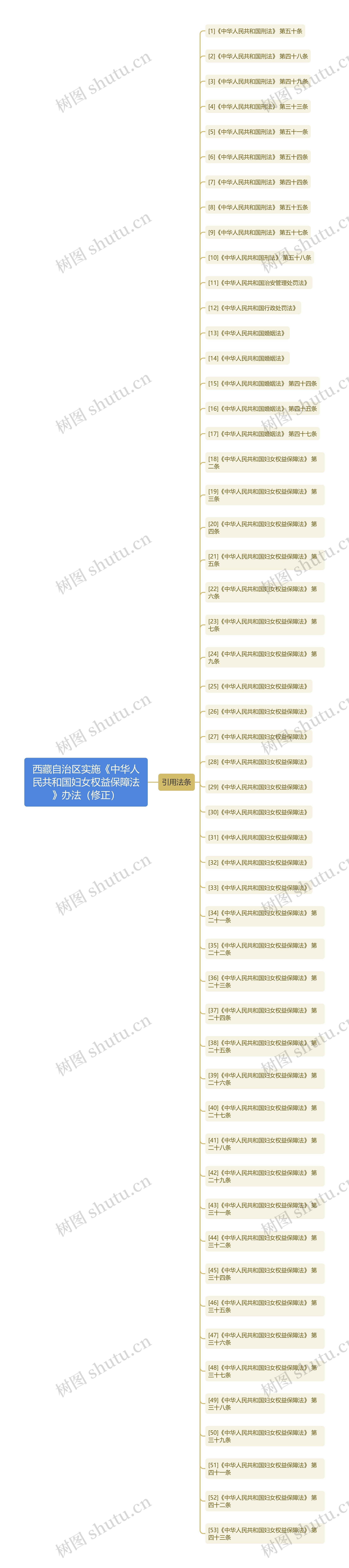 西藏自治区实施《中华人民共和国妇女权益保障法》办法（修正）思维导图