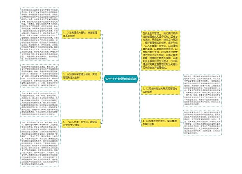 安全生产管理创新机制