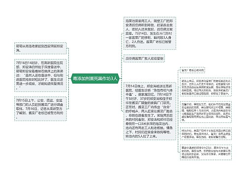 毒添加剂熏死黑作坊3人