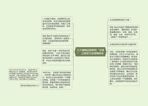 七大咖啡品牌被指“涉塑”  立顿官方发微博辟谣