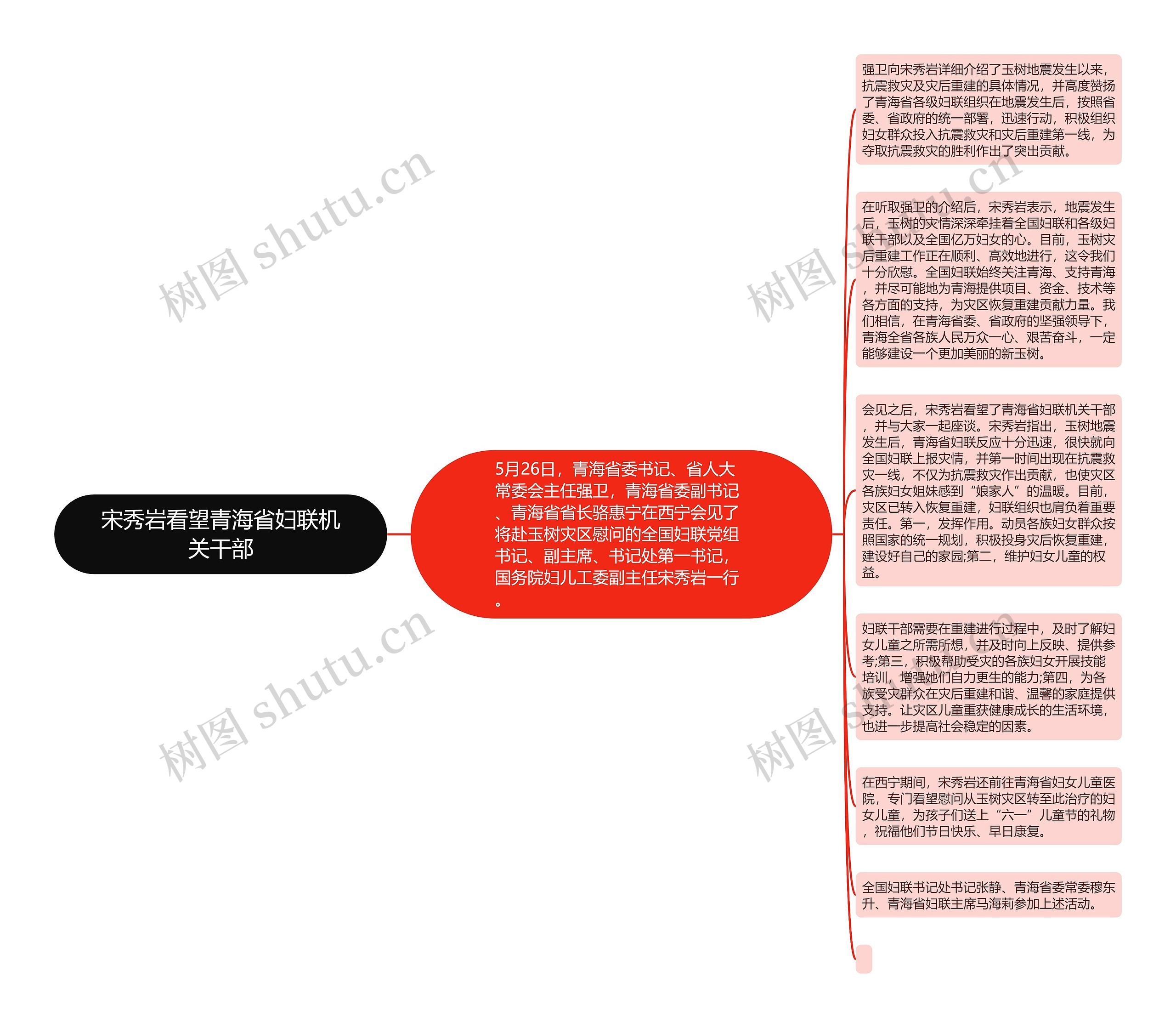 宋秀岩看望青海省妇联机关干部思维导图