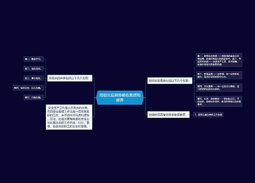 班组长应具备哪些素质和修养