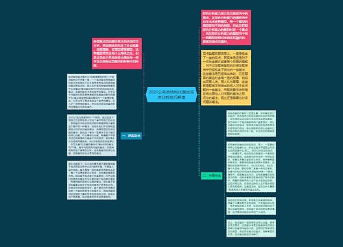 2021公务员结构化面试观点分析技巧解读