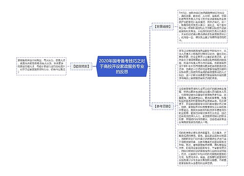 2020年国考备考技巧之对于高校开设家政服务专业的反思