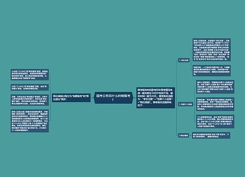 国考公务员什么时候报考？