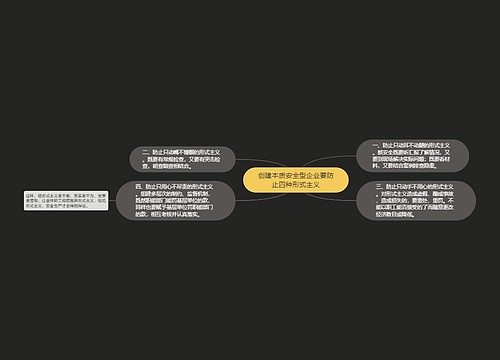 创建本质安全型企业要防止四种形式主义