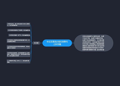 申论及面试必背名言警句之科学篇