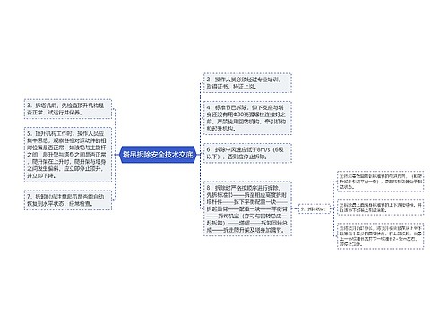 塔吊拆除安全技术交底