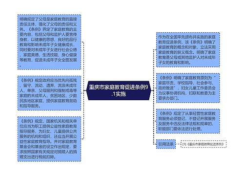 重庆市家庭教育促进条例9.1实施