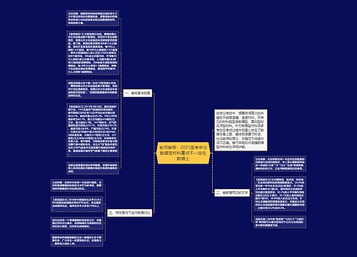 老师指导：2021国考申论数据型材料重点不一定在数据上