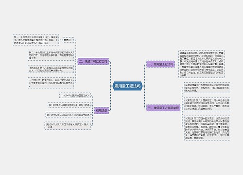 雇用童工犯法吗