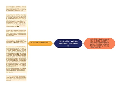 2021国考面试：自我认知题型没思路？三招教你搞定